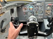 At the controls!