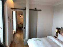 View from bedroom to living room