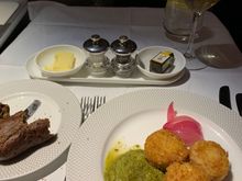 Butternut arancini with spicy spinach sauce