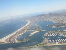 Mission Bay with La Jolla to the distance