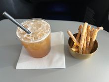 Margarita and breadsticks
