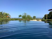 View from within the pool