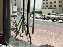 Free Element bikes to borrow at the reception