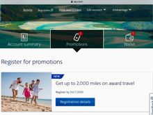 Log in to your AAdvantage account, select Promotions