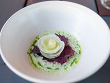 Chayote, crab