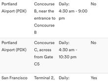 Since when does pdx have 2 lounges?
