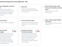 pre-order menu