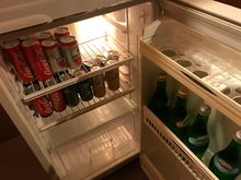 Stocked minibar (situation winter 2019) 