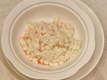 Scrambled crabmeat egg white 