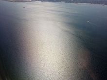 Final approach to RWY 22L. Too high, too fast, had to go around.