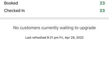 Upgrade list after flight close