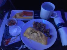 FAI-SEA 6am breakfast Swiss omelette with bacon or pancake 