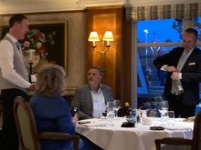 Excellent hosts Mr. Hans & Mr. Ted at the table,  good to know that they too will move with the restaurant to the new temporary location in the conservatory  when the refurbishments begin