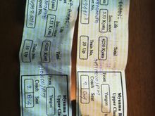 Handwritten Train Tickets
