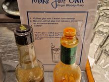 Build your own virgin bloody mary at breakfast.