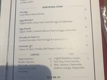 Rockwell breakfast menu