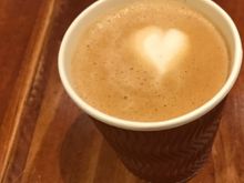 My latte “ to go “