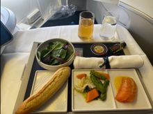 Weird combination of honey marinated salmon and random vegetables 