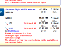 Bali to Kansas City, DPS - MCI, March 18