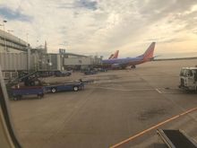 Parked at the gate at Austin-Bergstrom