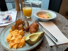 Breakfast is available in Langlands, on the 25th floor. Good buffet with standard offerings, although the plentiful avocado was a buffet addition I don't often see.