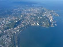 Sandakan from above.