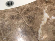 Cracks in sinktop