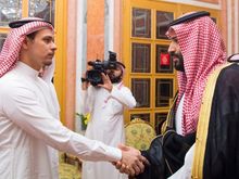 Forcing Khashoggi's son, who is under house arrest in KSA, to participate in a photo-op shaking hands with the prince who murdered his Dad.