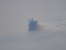 Forest fire over Southern British Columbia