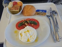 AMS-FRA morning flight Business Class meal, 1 hr flight 