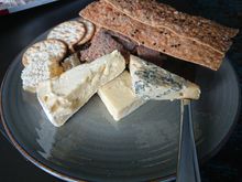 Cheese plate from the amenity selection 