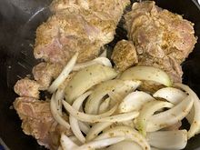 Chicken and onion 