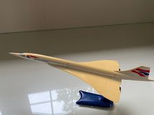 These were on our seats when we had a day trip on Concorde to Bergen and back so we got four in all. What a day that was!
The model (only cheap plastic) is very discoloured now but a nice memento.