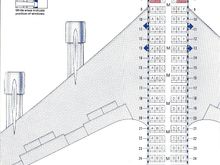 Vintage Seat Charts AA 707-123B seat chart
