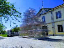 Installation just outside the Ai Weiwei exhibition, which was located in what seemed to be a former warehouse near the waterfront