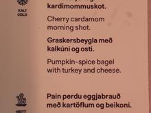 Breakfast menu KEF-HEL
