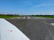 Looking straight down runway 11 at Stadtlohn-Vreden airfield 