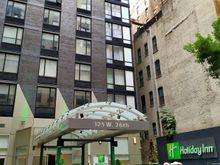 Main entrance to the Holiday Inn on West 43rd Street 