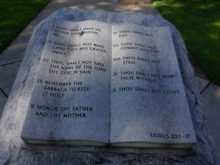 Panhandle, Carson County
10 commandments monuments in every town...