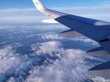 The view from my window seat on the way to Brussels 