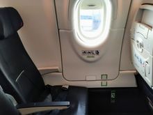 My seat on the flight from Amsterdam to Paris CDG 