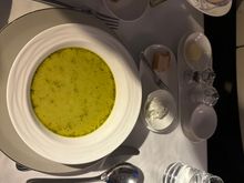 Pea soup. Forgot to take 
