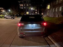 Rear Tailights at Night 