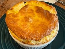 Ham and gruyere soufflé for brunch 