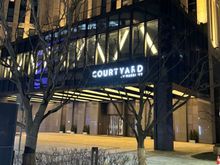 front of hotel