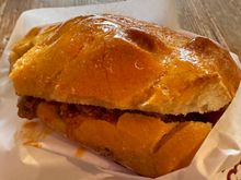 Sandwich with a cow's 4th stomach