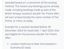 This one says existing bookings booked before 30 December 2024 will be honoured. 