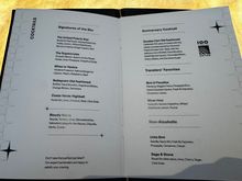 Cocktail menu. No sundae cart old fashioned on order 