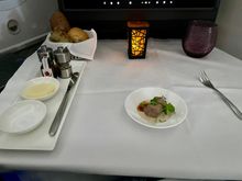 The amuse-bouche was beef