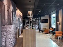The bar and reception area